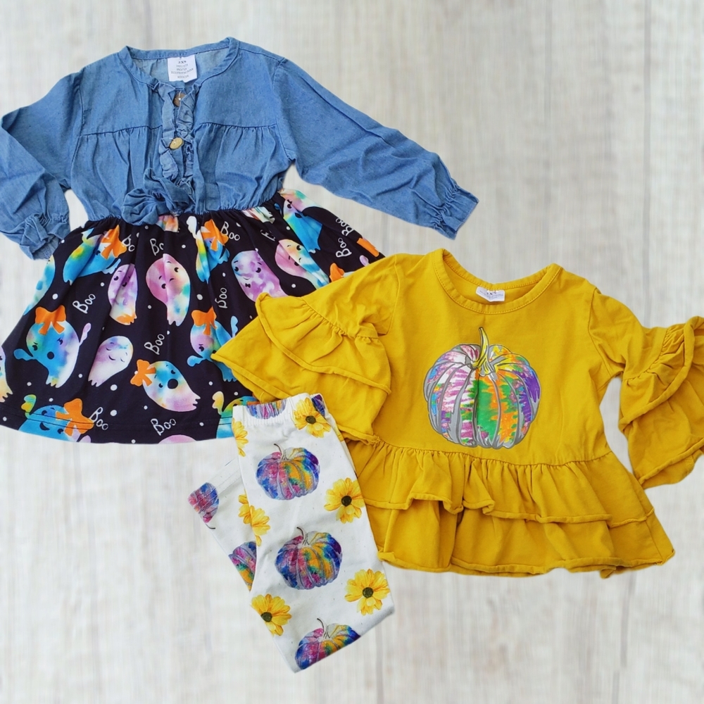 Toddler Girl Fall Outfit Bundle